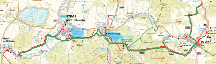 Zelená cyklomagistrála Ploučnice - Mapa