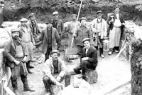 Zahájení stavby německé školy v roce 1933