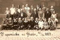 Česká škola z Osečné v Praze - 19.6.1927